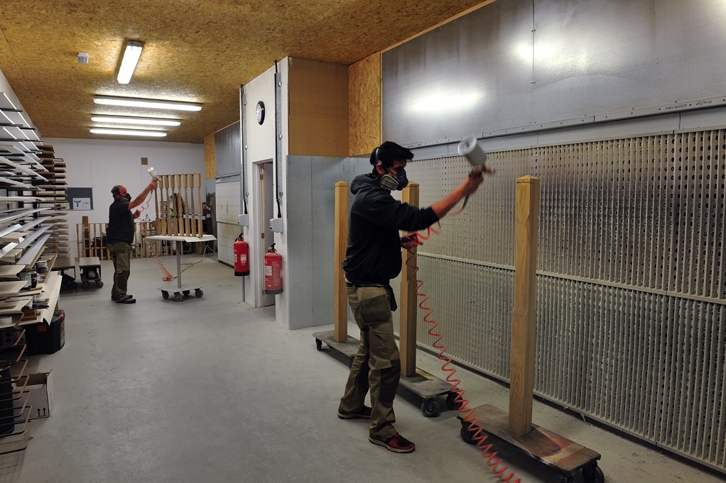 Two Carpenters Working On A Project