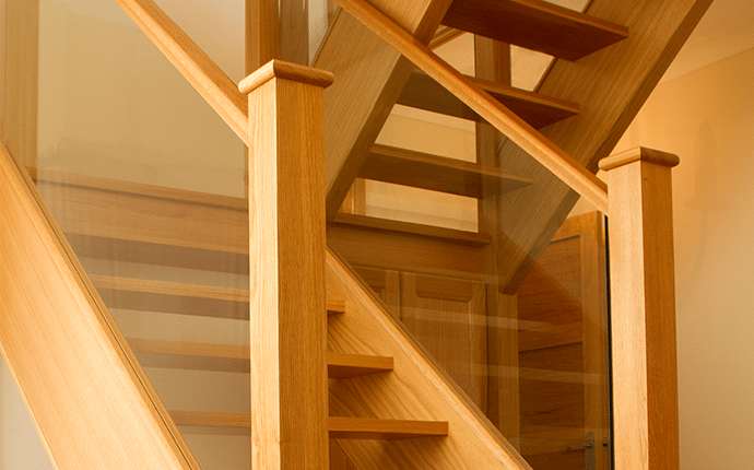 oak Glass Staircase