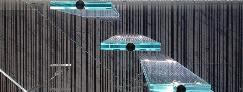 glass staircase