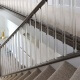 acrylic railings on a staircase