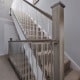 light wooden staircase