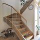 modern wooden staircase