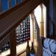 wine cellar under staircase