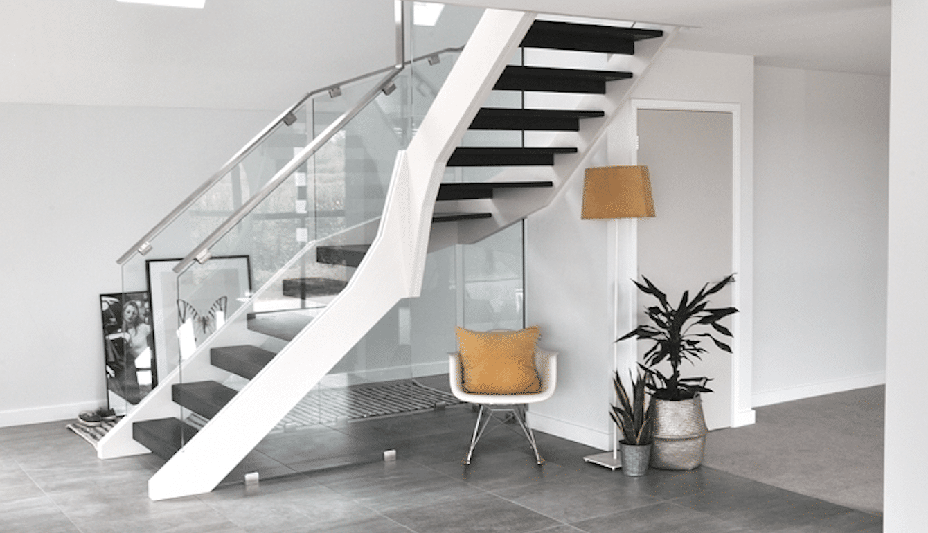 open curved staircase