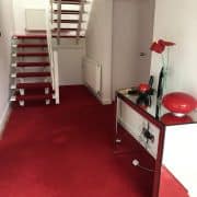 red flooring