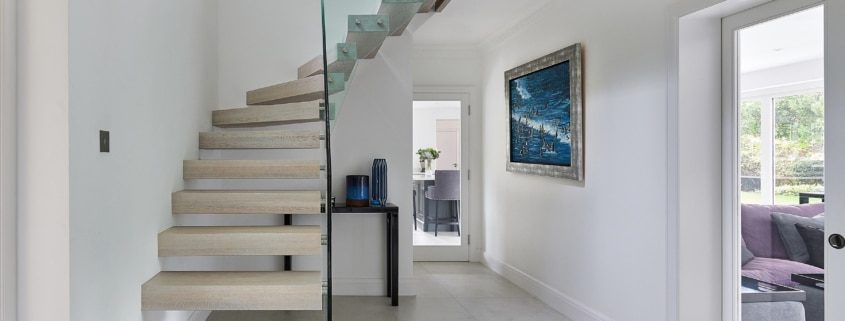 glass bannister